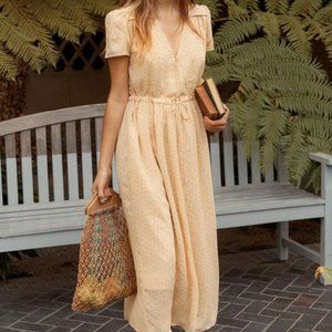 NWT Christy Dawn Dawn Dress Oxblood Calico M